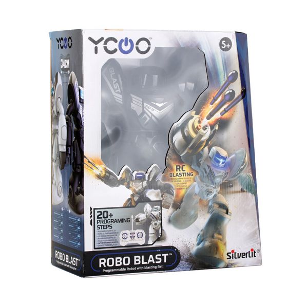 SILVERLIT YCOO ROBO BLAST REMOTE CONTROL ROBOT BLACK FOR AGES 5+