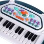 WHITE HARMONIUM WITH HANDLE LIGHTS AND SOUNDS