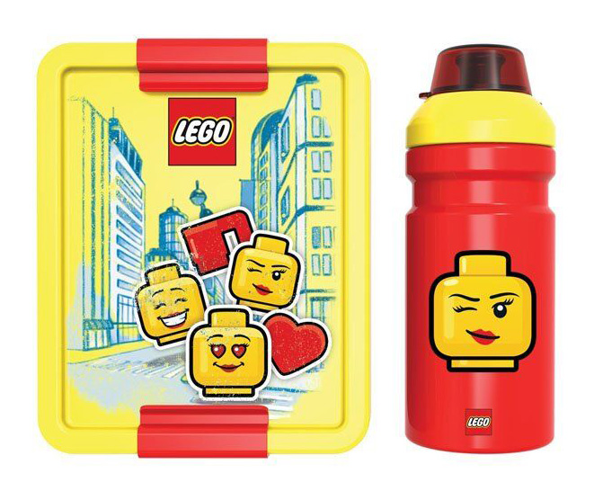 LEGO® LUNCH SET ICONIC GIRL RED
