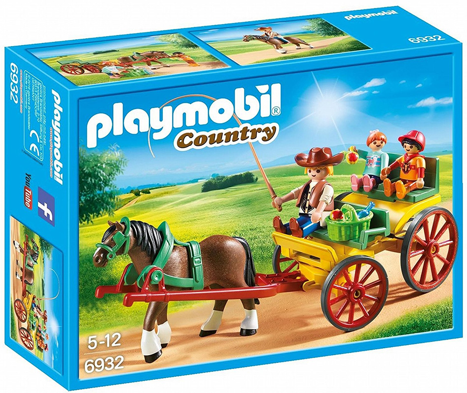 PLAYMOBIL COUNTRY HORSE-DRAWN WAGON