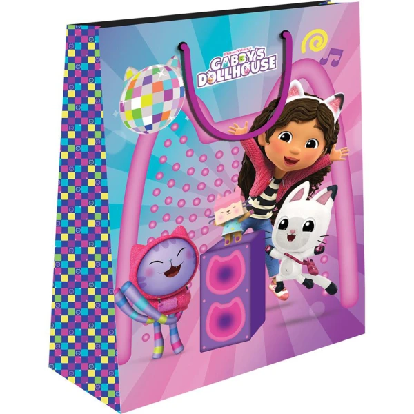 PAPER GIFT BAG 33X12X45 cm GABBYS DOLLHOUSE - 2 DESIGNS