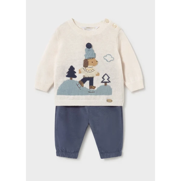 MAYORAL SET PANTS LONG SWEATER BLUE