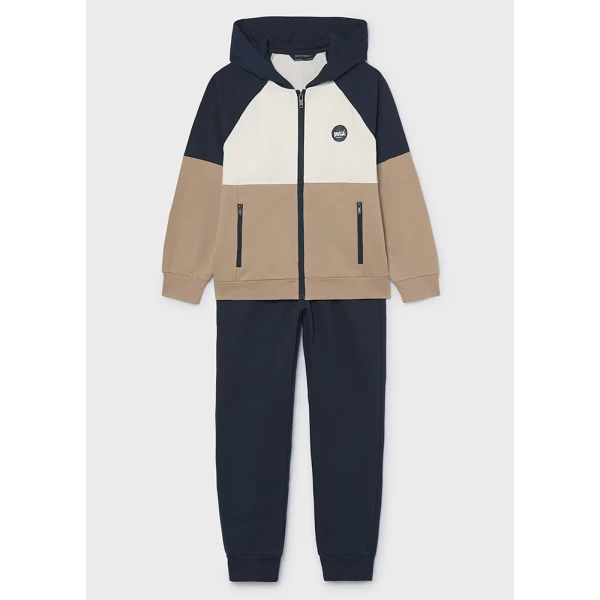 MAYORAL TRACKSUIT JACKET PRINTED BEHIND  BLUE