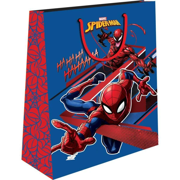 ΧΑΡΤΙΝΗ ΣΑΚΟΥΛΑ ΔΩΡΟΥ 18Χ11Χ23 εκ. SPIDERMAN - 2 ΣΧΕΔΙΑ