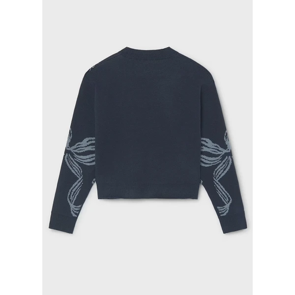 MAYORAL JERSEY BOWS BLUE DARK