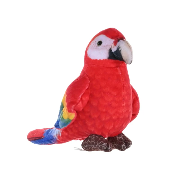 WILD REPUBLIC PLUSH RAINFOREST SCARLET MACAW 11.4 cm