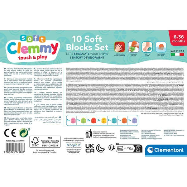 SOFT CLEMMY TOUCH & PLAY ΜΑΛΑΚΑ PREMIUM ΤΟΥΒΛΑΚΙΑ 10 τεμ. ΓΙΑ 6-36 ΜΗΝΩΝ