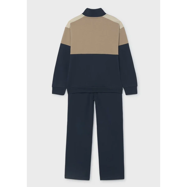 MAYORAL TRACKSUIT JACKET BLOCKING  BEIGE