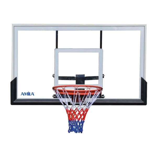 AMILA DELUXE BASKETBALL SYSTEM WITH 8 mm GLASS DASHBOARD