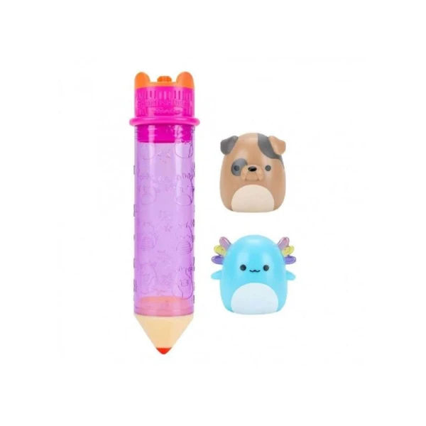 SQUISHMALLOWS SQUISH-A-LONGS SURPRISE PEN-CASE 4 PLACES WITH 2 FIGURES W6