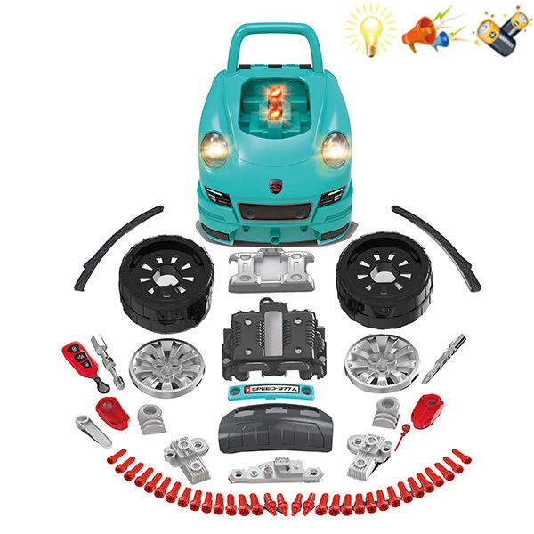 ENGINE WORKSHOP MOTOR MASTER WITH LIGHTS AND SOUND LIGHT BLUE