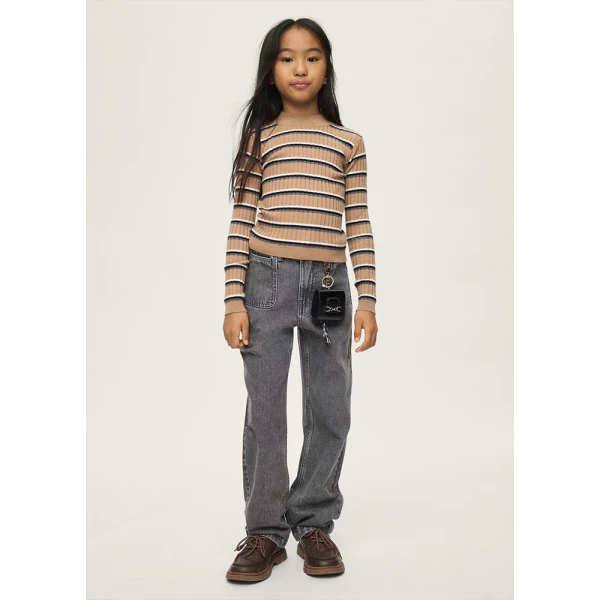 MAYORAL PANTS DENIM RELAXED-FIT GREY