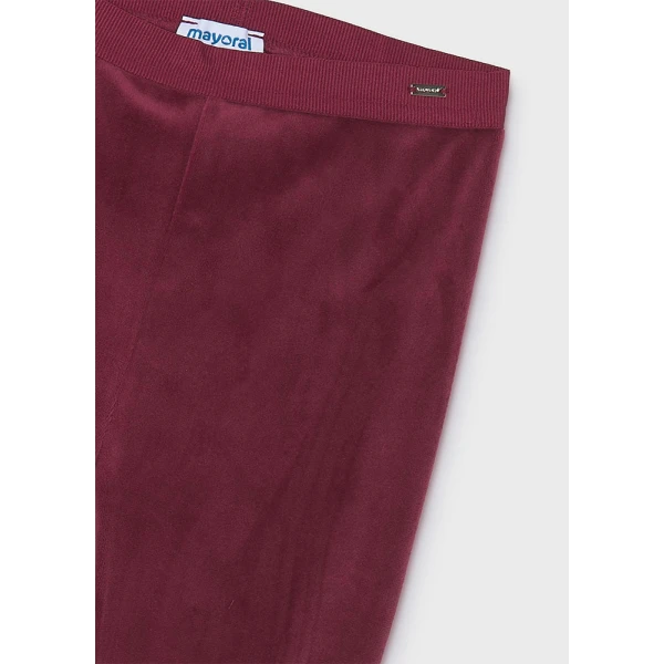 MAYORAL LEGGINGS VELVET BASIC RASPBERRY
