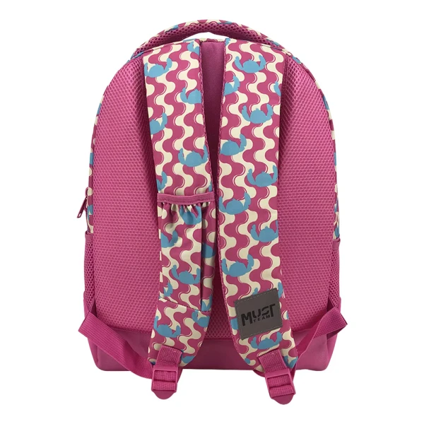 MUST TEAM SCHOOL BACKPACK 32X18X43 cm WITH 3 CASES STITCH PINK