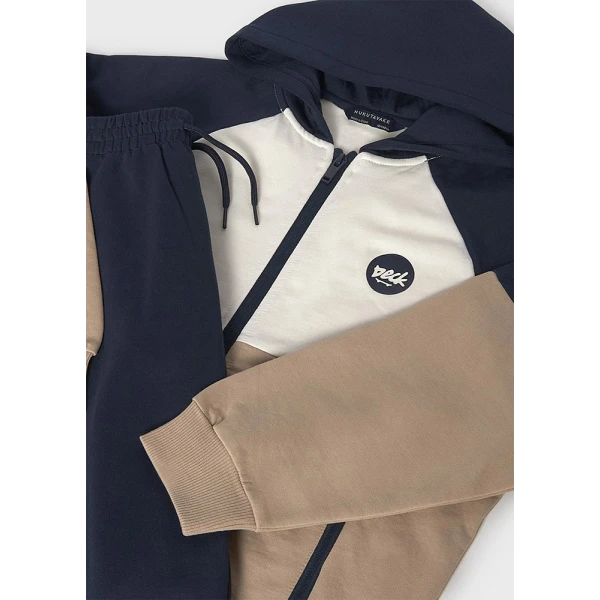 MAYORAL TRACKSUIT JACKET PRINTED BEHIND  BLUE
