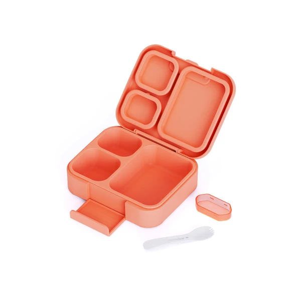 LUNCH BOX SAVE THE AEGEAN 1040ml 3 REMOVABLE COMPARTMENTS CANDY SKY