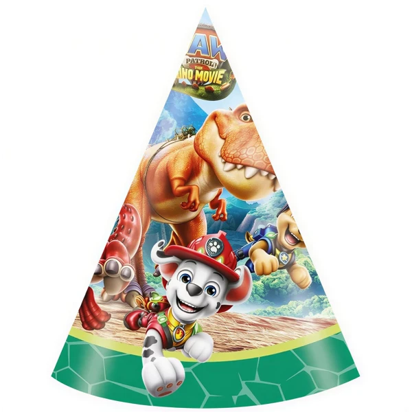 PAPER HATS 6 pcs PAW PATROL 3 DINO MOVIE