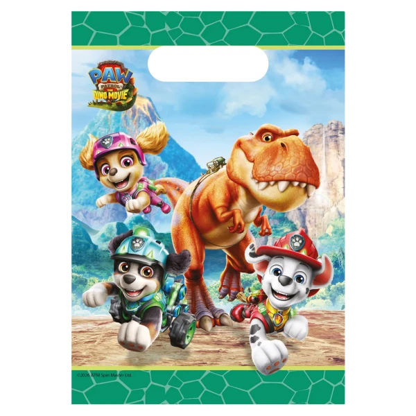 PAPER GIFT BAGS 4 pcs PAW PATROL 3 DINO MOVIE