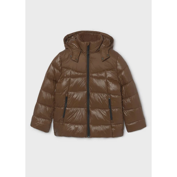 MAYORAL SHINY MATTE JACKET CHOCOLATE