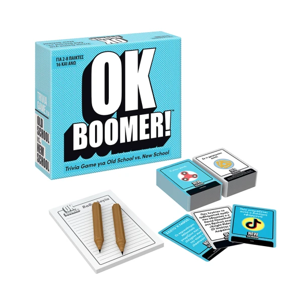 AS GAMES ΕΠΙΤΡΑΠΕΖΙΟ ΠΑΙΧΝΙΔΙ OK BOOMER - ΓΙΑ ΗΛΙΚΙΕΣ 16+ ΧΡΟΝΩΝ ΚΑΙ 2-8 ΠΑΙΚΤΕΣ