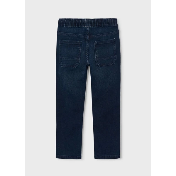MAYORAL PANTS SOFT DENIM JOGGER  BLACK BLUE