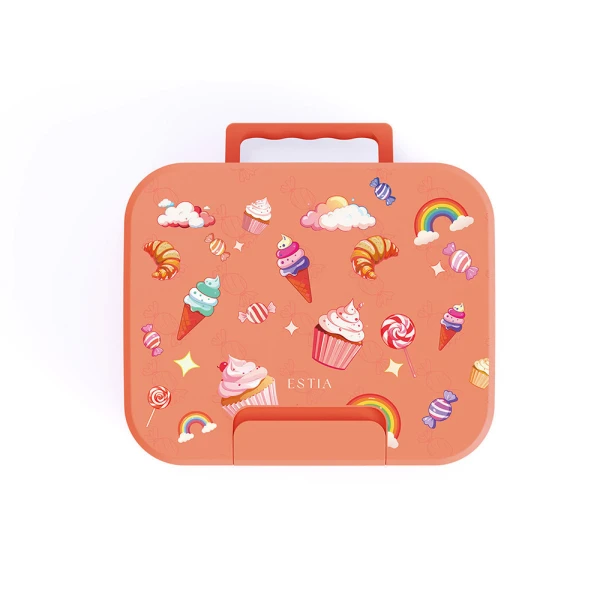 LUNCH BOX SAVE THE AEGEAN 1040ml 3 REMOVABLE COMPARTMENTS CANDY SKY