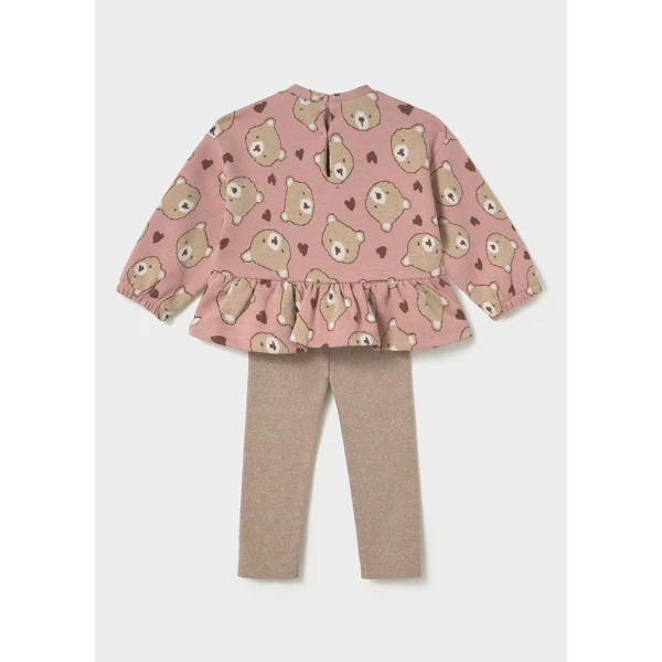 MAYORAL SET LEGGINGS AND BLOUSE PASTEL