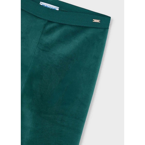 MAYORAL LEGGINGS VELVET BASIC GREEN