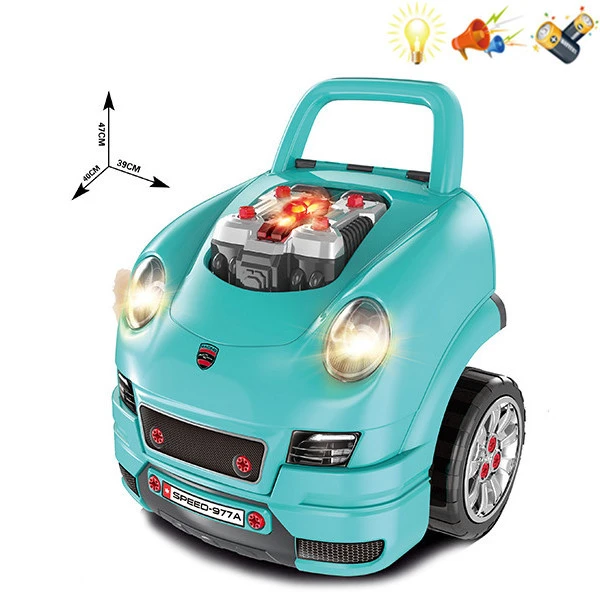 ENGINE WORKSHOP MOTOR MASTER WITH LIGHTS AND SOUND LIGHT BLUE