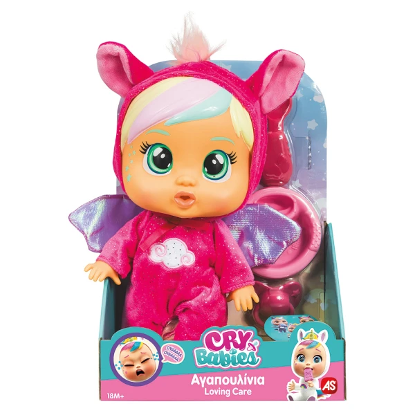 CRY BABIES ΚΛΑΨΟΥΛΙΝΙΑ ΑΓΑΠΟΥΛΙΝΙΑ LOVING CARE FANTASY ΔΙΑΔΡΑΣΤΙΚΗ ΚΟΥΚΛΑ ΚΛΑΙΕΙ ΜΕ ΑΛΗΘΙΝΑ ΔΑΚΡΥΑ - 2 ΣΧΕΔΙΑ