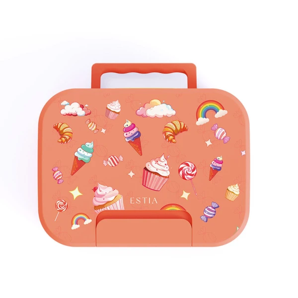 LUNCH BOX SAVE THE AEGEAN 750ml 2 REMOVABLE COMPARTMENTS CANDY SKY