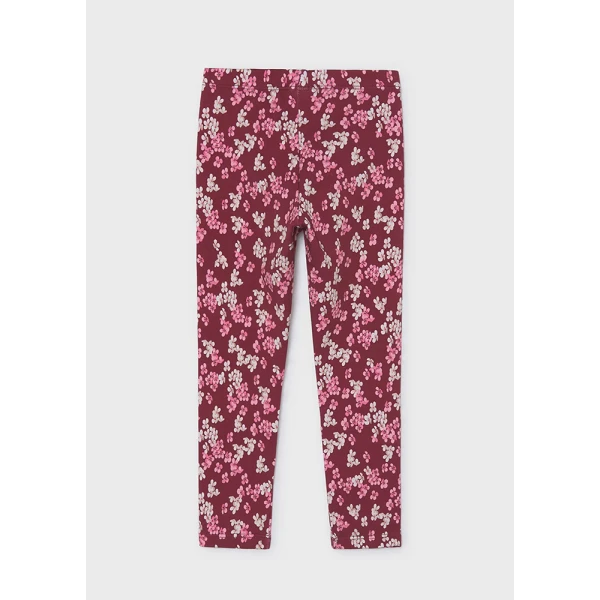 MAYORAL LEGGINGS FLEECE PRINTED RASPBERRY