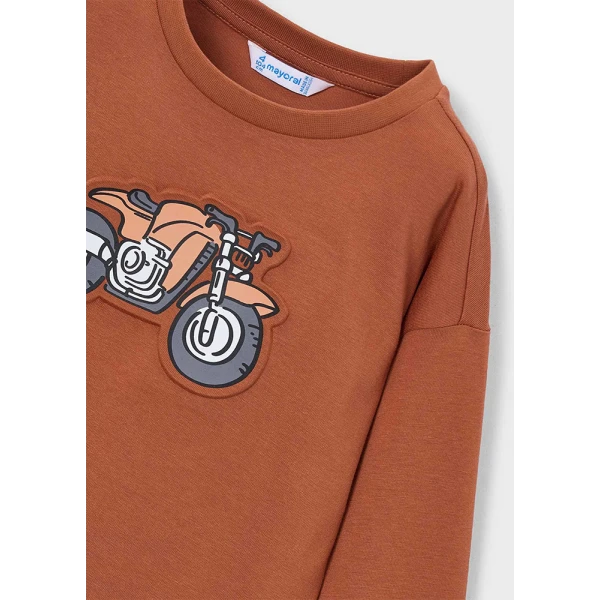 MAYORAL T-SHIRT LONG SLEEVES TERRACOTTA 