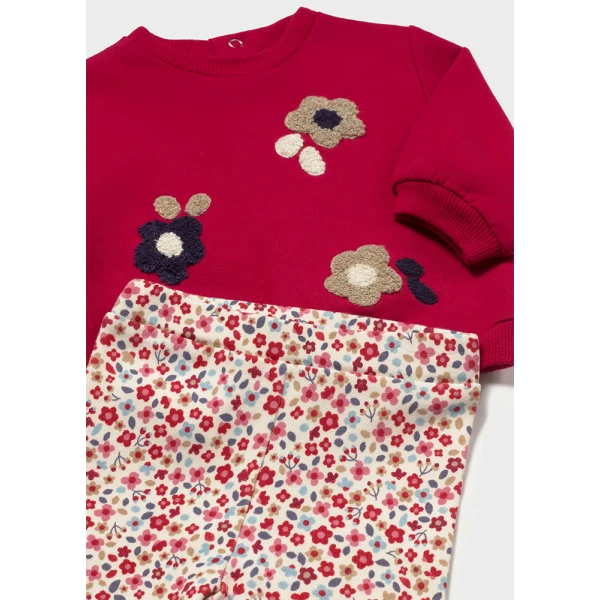 MAYORAL SET LEGGINGS 4 PIECES RED