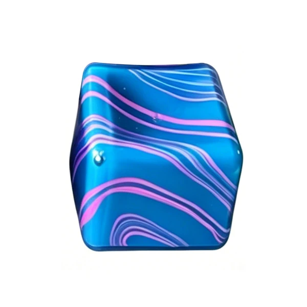 SQUEEZE MARBLE EFFECT ANTI-STRESS CUBES - VARIOUS COLORS