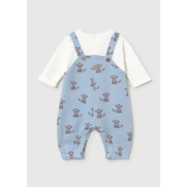 MAYORAL ROMPER PINAFORE CYAN