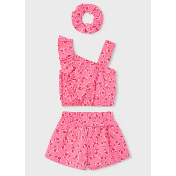 MAYORAL SET SHORTS ELASTIC GERANIUM 