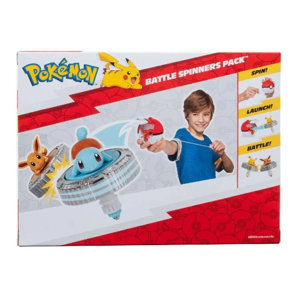 POKEMON BATTLE SPINNER WITH FIGURE SQUIRTLE