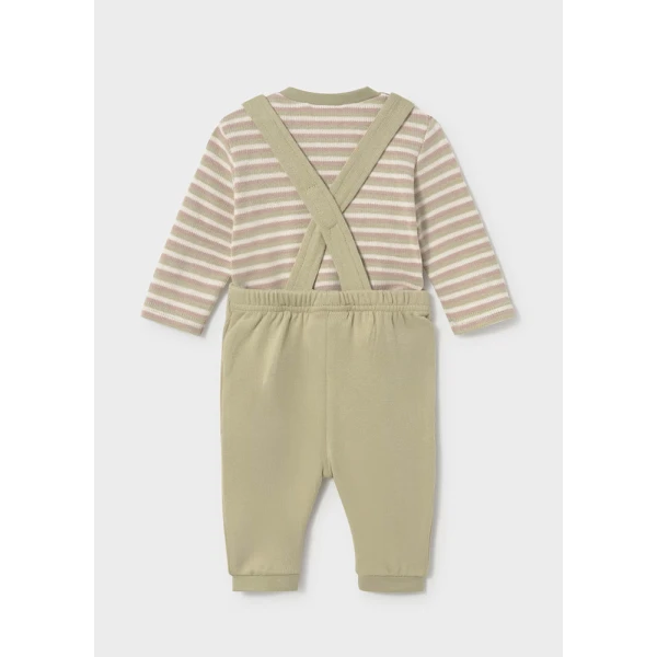 MAYORAL SET PINAFORE SOFT LIGHT GREEN