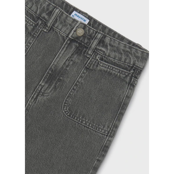 MAYORAL PANTS DENIM RELAXED-FIT GREY