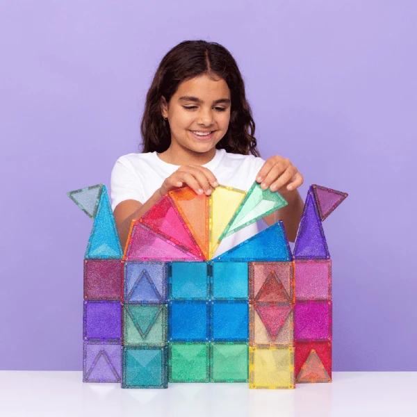 CONNETIX MAGNETIC TILES GLITTER CASTLE 48 pcs