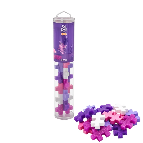 PLUS PLUS BIG ΤΟΥΒΛΑΚΙΑ GLITTER ΓΙΑ 12+ ΜΗΝΩΝ
