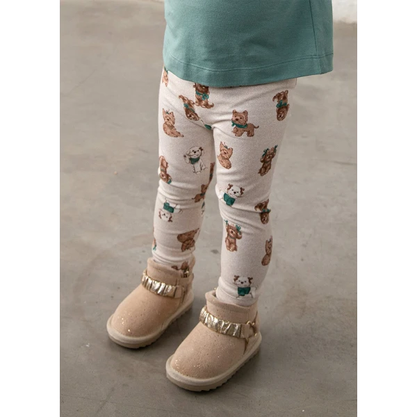 MAYORAL LEGGINGS SET WITH RIBBON BLUE