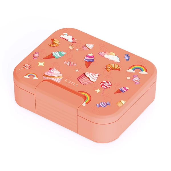 LUNCH BOX SAVE THE AEGEAN 1040ml 3 REMOVABLE COMPARTMENTS CANDY SKY