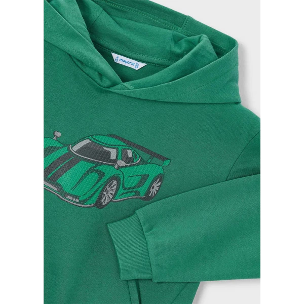 MAYORAL SWEATSHIRT WITH EMBOSSED PRINT LIME GREEN