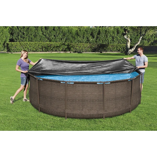 BESTWAY ΣΤΡΟΓΓΥΛΟ ΚΑΛΥΜΜΑ ΠΙΣΙΝΑΣ 366 cm