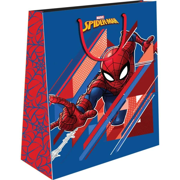 ΧΑΡΤΙΝΗ ΣΑΚΟΥΛΑ ΔΩΡΟΥ 18Χ11Χ23 εκ. SPIDERMAN - 2 ΣΧΕΔΙΑ