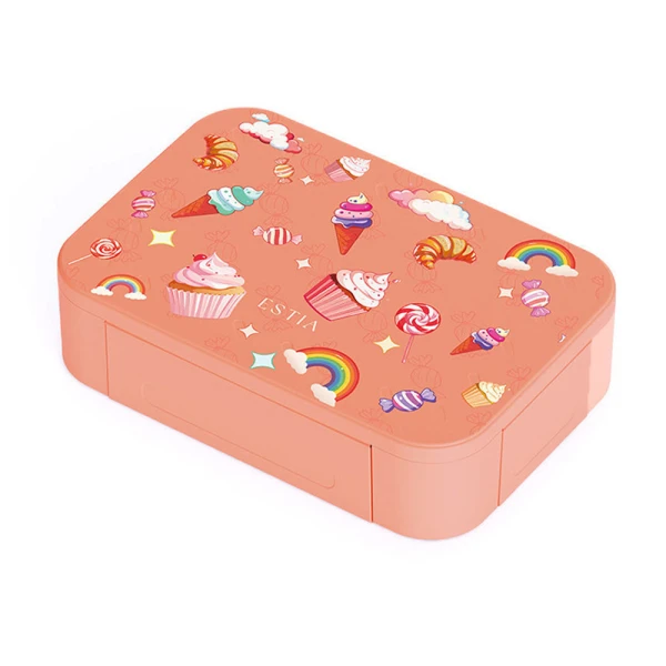 LUNCH BOX SAVE THE AEGEAN 900ml 2 REMOVABLE COMPARTMENTS CANDY SKY