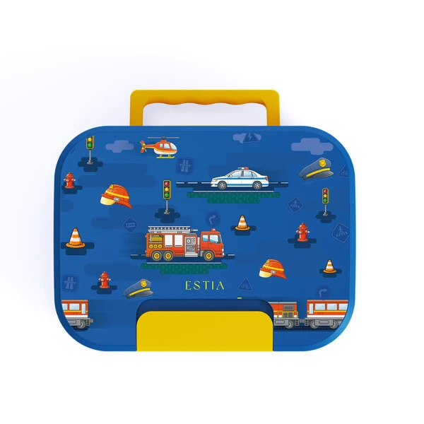 LUNCH BOX SAVE THE AEGEAN 750ml 2 REMOVABLE COMPARTMENTS CITY HEROES
