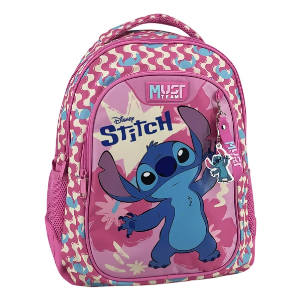 MUST TEAM SCHOOL BACKPACK 32X18X43 cm WITH 3 CASES STITCH PINK